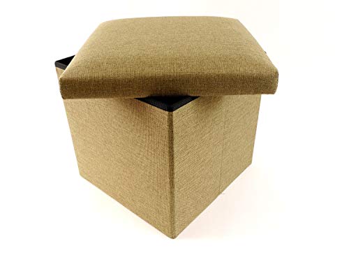 CB Home & Style Sitzwürfel Sitzhocker Stauraum Hocker Faltbar Aufbewahrung (40 x 40 x 36 cm Grün) von CB Home & Style