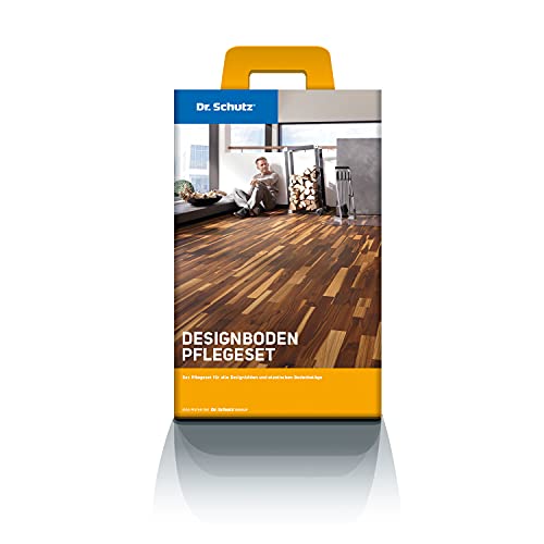 Dr. Schutz PVC-Designboden Pflegeset | Reinigung und Auffrischung für Designböden aus Vinyl | Vinylboden Pflege | Vinylboden Reiniger von Dr. Schutz