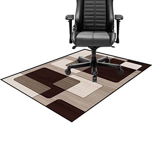 CCTSA Gaming Teppich Stuhlunterlage für Hartböden Bodenschutzmatte Bürostuhlunterlage Bodenmatte Stuhlunterlage Klar Hartboden rutschfest 80×120CM von CCTSA
