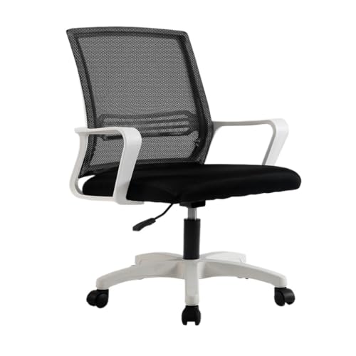 CDXINNUO Stuhl Computerstuhl, Heimschlafzimmerstuhl, Rückenlehne, Lazy-Bürostuhl, Ergonomischer Lift-Drehstuhl, Bürostuhl Computer Stuhl (Color : W, Size : C) von CDXINNUO