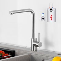 Niederdruck-Küchenarmatur - Gebürstete Küchenthermostat Wasserhahn - 360 ° Drehbarer Einhand-Spülbeckenarmatur - Cecipa von CECIPA