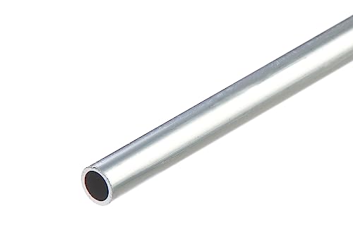 CEZAR Metall Aluminium Rundrohr Ø 6 mm | Länge: 1 M | Materialstärke: 1 MM|Konstruktionsrohr | ROH | BAUROHR | RUNDES ROHR von Cezar
