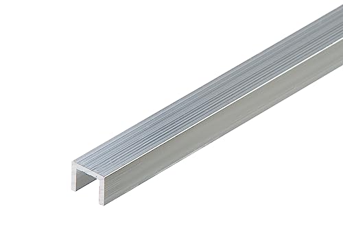 U-PROFIL Aluminium | Abmessungen: 10X8 MM|Länge: 0,4 M | Materialstärke: 1,5MM | ROH von Cezar