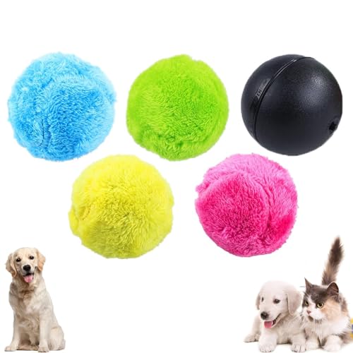 CEZKFH Active Rolling Ball Hund, Hundespielzeug Kleine Hunde Beweglicher Hundeball, Ball Hund, Selbstrollender Ball Hund, Spielzeug Plüsch Balle Für Katze& Hunde von CEZKFH