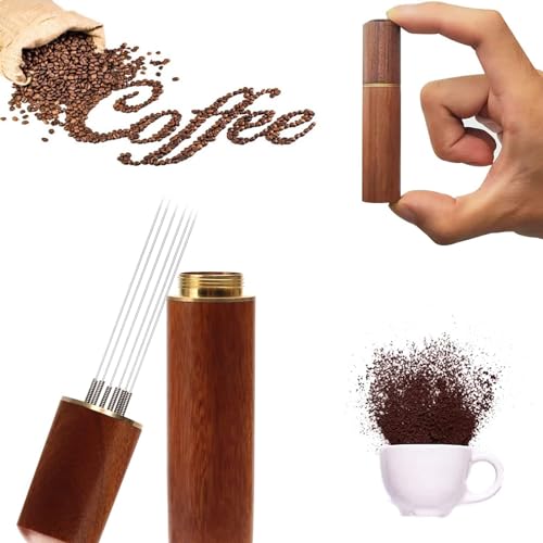 CEZKFH Wdt Tool, Kaffee Tamper, Espresso Nadel mit 6 Feinen Nadeln 0.4 mm, Kaffee Tamper Espresso Nadel, Espresso Kaffeerührer, Kaffee Zubehör von CEZKFH