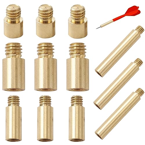 CHGCRAFT 12Pcs 4 Größen Dart Gewichte Messing Add Accent uator Werkzeuge Kugelförmige Dart Zubehör für Dart Gegengewicht Zubehör, 4mm Innen Durchmesser, Golden von CHGCRAFT