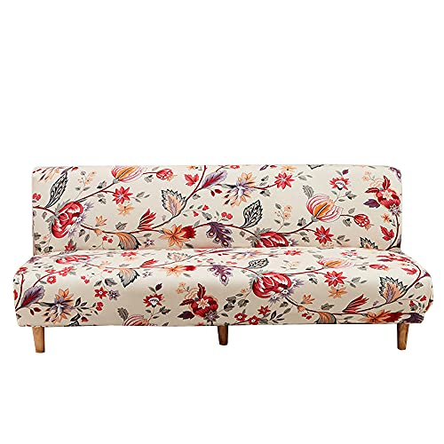 CHNSHOME Sofabezug ohne armlehnen Stretch Armlose sofaüberwurf Sofahusse Ohne Armlehne 3 sitzer Sofa Abdeckung Schlafsofa bezug von CHNSHOME