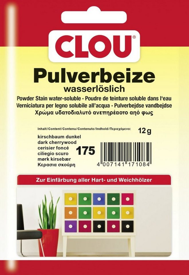 CLOU Holzbeize Clou Pulverbeize 12 g kirsche dunkel von CLOU