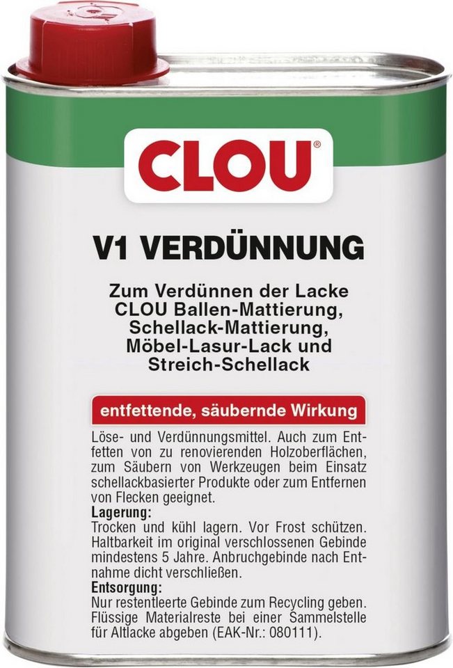 CLOU Universal-Verdünner Clou Verdünnung V1 250 ml von CLOU