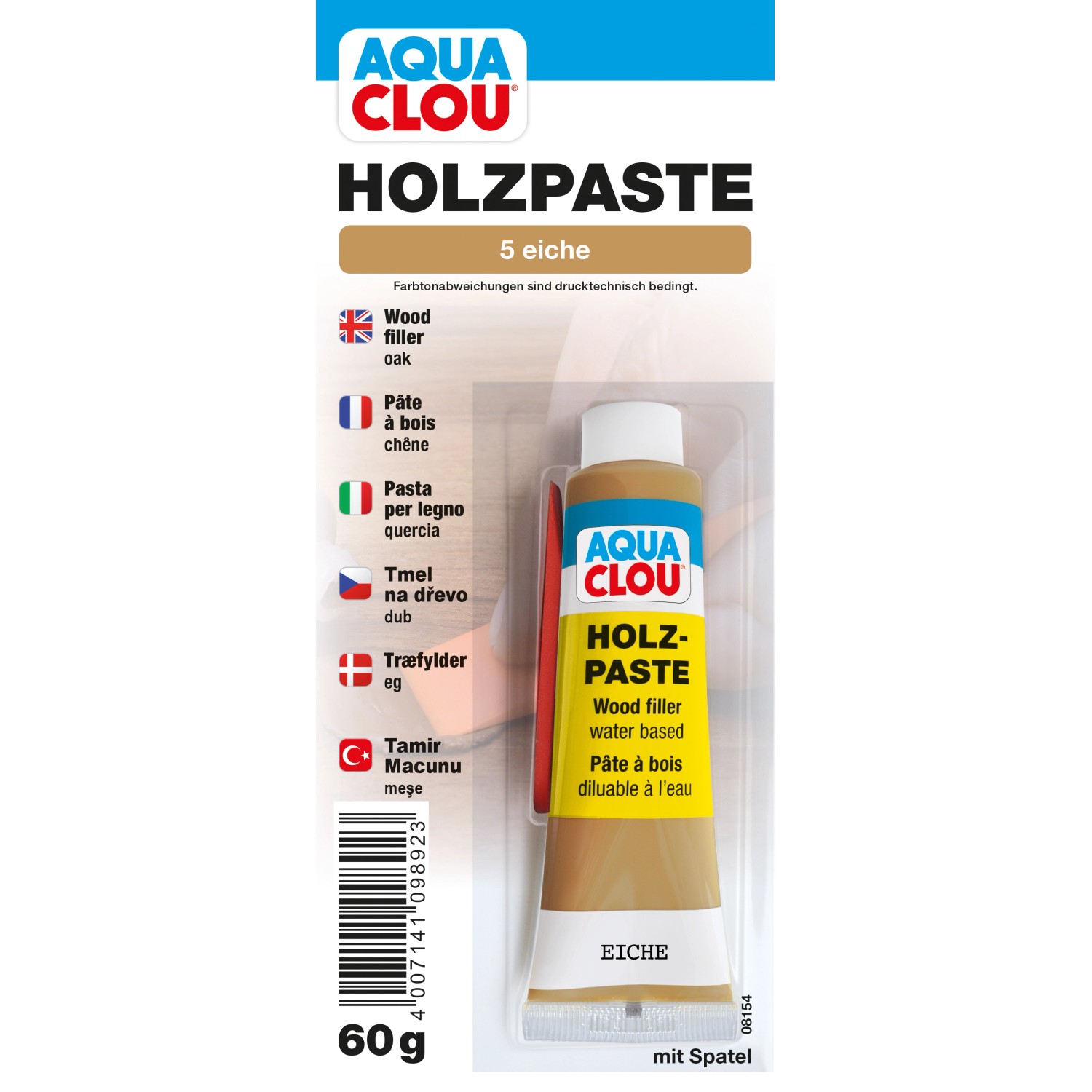 Clou Holzpaste wasserverdünnbar Eiche 60 g von CLOU
