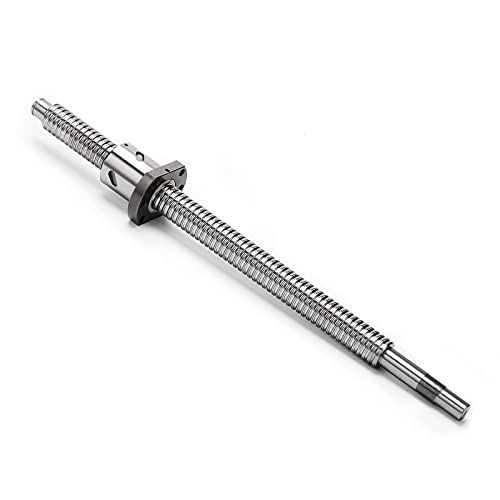 CNCMANS Kugelumlaufspindel SFU1605-450mm Edelstahl Ball Screw Gewindespindel mit Kugelmutter und Bearbeitetem Ende Spielfrei Ohne Seitliche Endstützen für automatisierte Ausrüstung (SFU1605 450mm) von CNCMANS