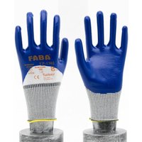Faba EP-1302 Nitrilbeschichtete Handschuhe 3 / 4 Beschichtung Poleyester Strickhandschuhe Arbeitshandschuhe Sicherheits-Handschuhe EN388 8/M 1 Paar von COFI 1453