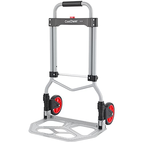 COOCHEER Aluminium Trolley Klappbarer Gepäckwagen von COOCHEER