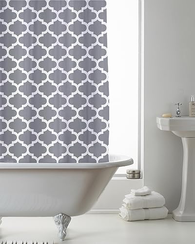 Country Club Shower Curtain Moroccan Grey 180 x 1 von COUNTRY CLUB