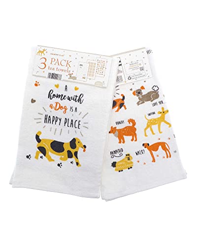 Geschirrtücher, 100 % Baumwolle, 30 Designs zur Auswahl, tolle Geschenkidee, unverzichtbar für jedes Zuhause (Hund) von COUNTRY CLUB