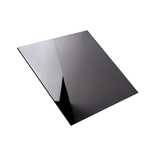 COYOUCO Schwarze Acrylplatte, Schwarze Glasplatte, Acrylglasplatte, Fotohintergrund, Reflektierende Acrylplatte Für Produkt- Und Objektfotografie,20x20cmx2mm von COYOUCO