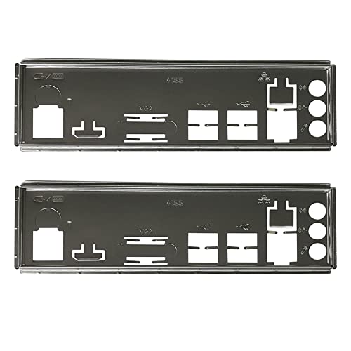 CRAKES 2 x Rückplatte für IO-Schild für B250C B75 12 USB B75 8 USB Halterung für Io-Deflektor für Motherboard Bergbau von CRAKES