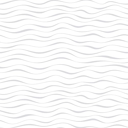 CRE8TIVE Grau und Weiß Tapete Minimalistische 61cm x 300cm Gestreift Folie für Möbel Tapeten Wohnzimmer Küchenrückwand Selbstklebende Tapete Schrankfolie Küche Schlafzimmer Arbeitsplatte Vinyl von CRE8TIVE