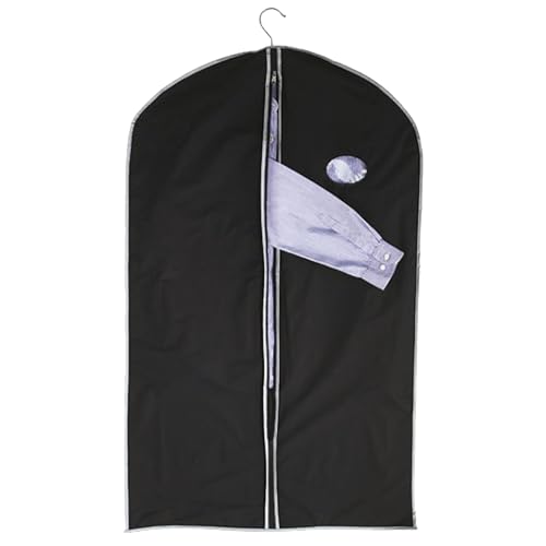 CREATIV DISCOUNT Kleidersack 60 x 100 cm, wasserabweisend, schwarz mit Sichtfenster, Reißverschluß, Schutzhülle für Kleidungsstücke, ideale Aufbewahrung von Bekleidung, 1 Stück von CREATIV DISCOUNT