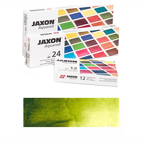 CREATIV DISCOUNT NEU Jaxon Aquarellfarbe 1/2 Napf, Olivgrün von CREATIV DISCOUNT