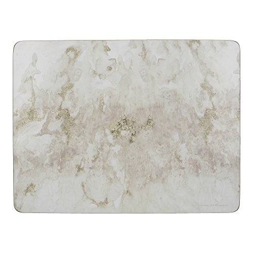 Creative Tops "Grey Marble" Premium-Tischsets mit Korkunterseite, 30 x 23 cm – Grau/Weiß (6er-Set) von CREATIVE TOPS