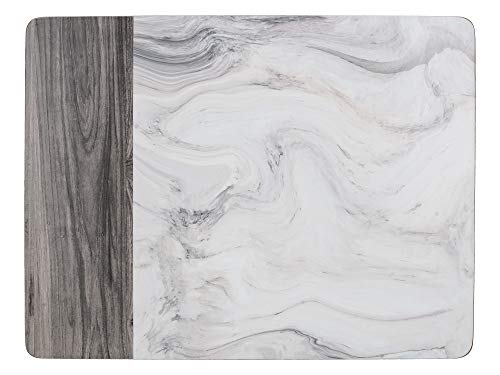 CREATIVE TOPS Platzsets mit Kork-Rückseite, rechteckig, Motiv Marmor, Mehrfarbig, 40 x 29 cm von CREATIVE TOPS