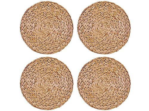 Set of 4 NATURAL Water Hyacinth WEAVE PLACEMATS Tablemats BY CREATIVE TOPS (Platzset) von CREATIVE TOPS