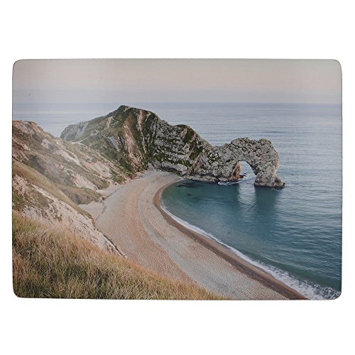 Creative Tops "Durdle Door" Bedruckte, große Premium-Tischsets mit Korkunterseite, 40 x 29 cm – Mehrfarbig (4er-Set) von CREATIVE TOPS