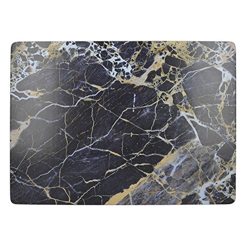 Creative Tops "Navy Marble" Große Premium-Tischsets mit Korkunterseite, 40 x 29 cm – Navy Blue (4er-Set) von CREATIVE TOPS