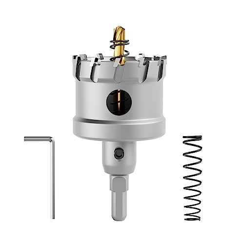 CSOOM Upgrade Hochleistungs-Hartmetall-Lochsäge,TCT Lochschneider.Edelstahl und Metallgitter sind die ideale Wahl(48mm) von CSOOM