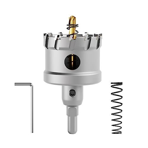 CSOOM Upgrade Hochleistungs-Hartmetall-Lochsäge,TCT Lochschneider.Edelstahl und Metallgitter sind die ideale Wahl (50mm) von CSOOM