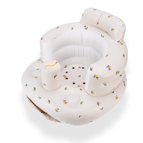 Aufblasbarer Baby-Sitz, Moderner Aufblasbarer PVC-Babystuhl, Multifunktionaler Baby-PVC-aufblasbarer Wirbelsäulenschutz-Badezimmer-Sofa, der Essens-Abendessen-Stuhl Lernt(#1) von CUTULAMO