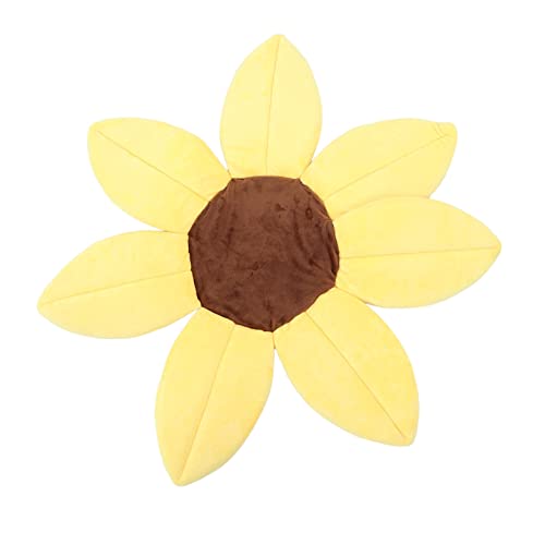 Badeblumen, Kopfstütze Blume Baby Badewanne tragbar für Kleinkinder für Badezimmer(Gelb) von CUTULAMO