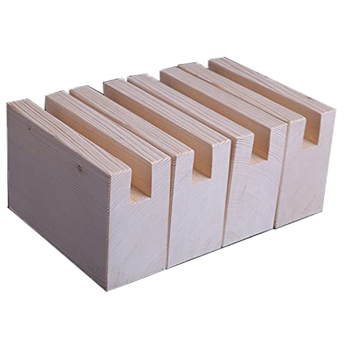 CWYP-043 4 Stück Konkave Massivholzblock-Möbelbeine,DIY Möbelerhöher,Betterhöhung,Tischerhöher,Erhöhung Möbel Beinheber für Schrankfüße,Sofafuss,Tischbeine,Schreibtisch (Wood,8x3cm) von CWYP-043
