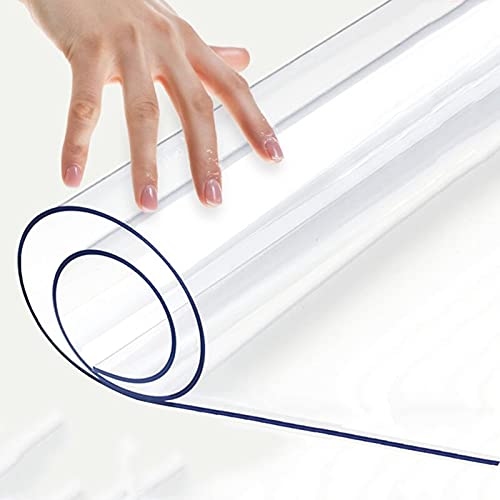 CWYP-043 Klare Tischdecke, 1 mm Dicke PVC-Tischdecke, abwischbar, ölbeständige Tischmatte, wasserdichter Tischschutz, für Esstisch Schreibtisch Couchtisch Schuhschrank(Color:1.0mm,Size:60x120cm) von CWYP-043