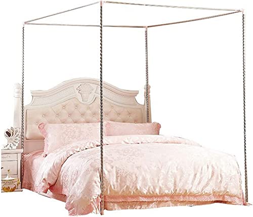 CXWLD Himmelbett Moskitonetzhalter Vier Eckbett, Bettüberdachung, Bettüberdachung Baldachin Rahmen Gestell Gestell Für Twin/Full/Queen/California King/King Size/California King,16mm,100X200CM von CXWLD