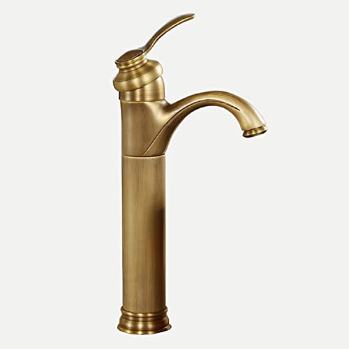 Faucet for Bathroom Sink hot and Cold Water Faucet Bathroom Faucet Single Handle Single Handle Bathroom Sink Faucet one Hole for Kitchen,Antique B von CZDIQXVF