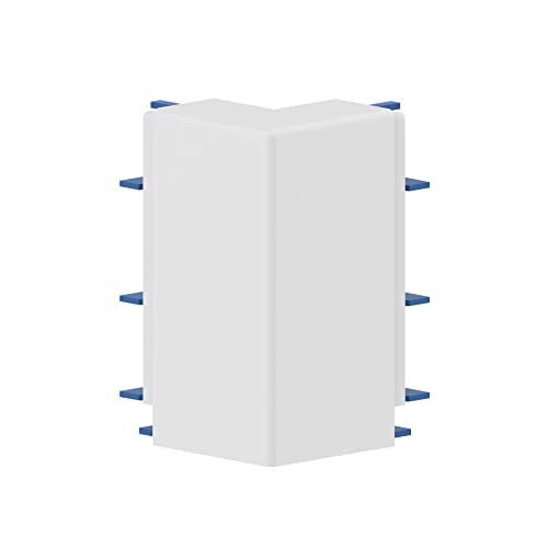 Habengut Außenecke für Sockelleiste aus PVC, Farbe: Weiß Inhalt: 1 Stück - für Mauervorsprünge in Räumen von Cablecoach