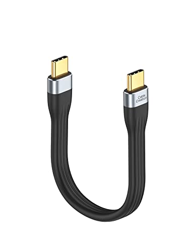 CableCreation USB C auf USB C Kabel kurz 15cm, 3A/60W USB C Schnellladekabel für MacBook Pro Air, iPad Pro, Chromebook Pixel, Galaxy S20, S21, S22, Tab A8, usw. von CableCreation