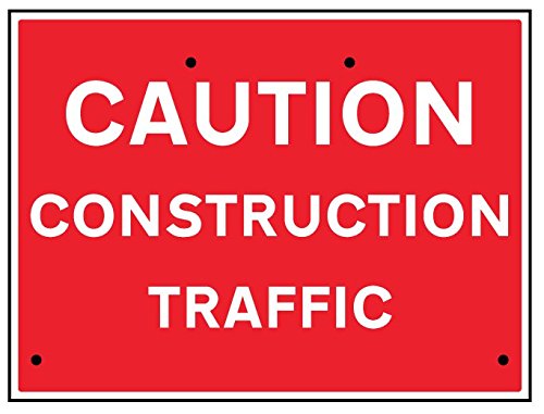 Caledonia 56450 Schilder Zeichen, Vorsicht Konstruktion Traffic, reflektierende von Caledonia Signs
