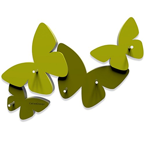 CalleDesign Farfalle Schlüsselbrett in Schmetterlingsform olivgrün von CalleaDesign