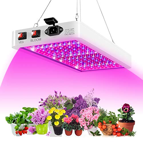 CalmGeek 2000W LED Grow Light für Zimmerpflanzen 312 LEDs Full Spectrum Veg und Bloom Dual Switch IP65 wasserdichte Hängepflanzen-Wachstumslampen für Sämlinge n Gewächshaus von CalmGeek