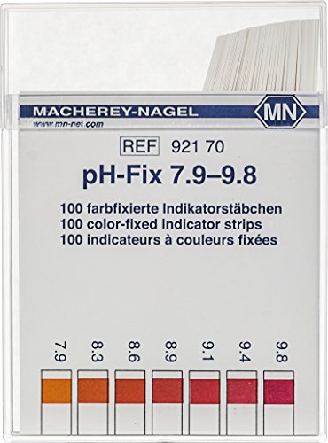 Camlab pH-Fix 1138930 Indikatorstäbchen, pH 7,9-9,8, 6 x 85 mm, 100 Stück von Camlab