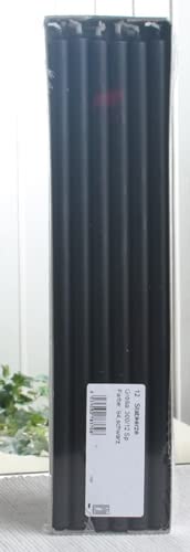 Stabkerzen, 30 x 1,2 cm Ø, 12er-Pack, schwarz von CandleCorner