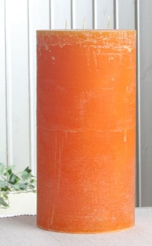 Rustik-Dreidochtkerze, 30 x 15 cm Ø, maisgelb von CandleCorner Rustik-Kerzen