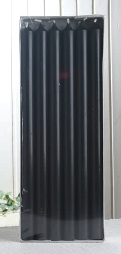 12x Premium-Stabkerze "Extralang", 35 x 2,2 cm Ø, schwarz von CandleCorner