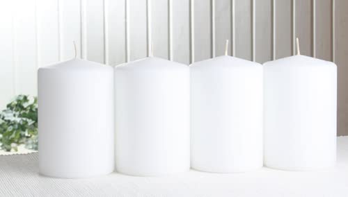 3XL-Stumpenkerzen-Advents-Set, 15x10 cm, 4er-Pack, Weiß von CandleCorner