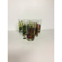 Wm Janer Water, Barware Gläser, Signiert von CandleLiteGiftShop
