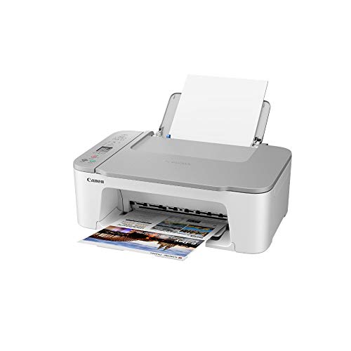 Canon Farbtintenstrahldrucker PIXMA TS3451 Multifunktionsgerät DIN A4 (Scanner, Kopierer, Drucker, 4800 x 1200 DPI, LCD, WLAN, USB, Apple AirPrint, PIXMA Cloud Link, Duplexdruck), weiß von Canon