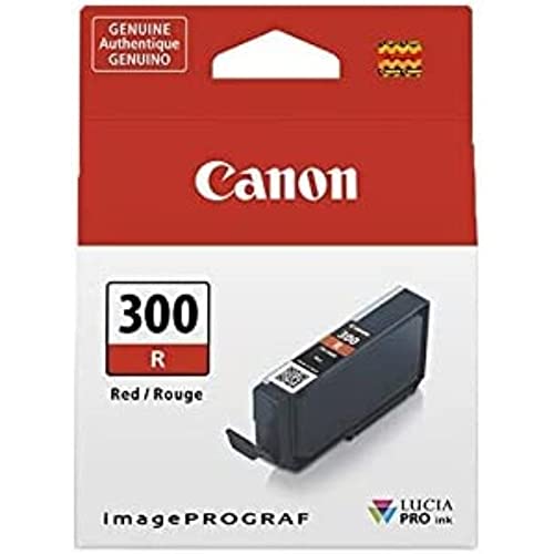 Canon Tintenpatrone PFI-300R - rot 14,4 ml - Original für Tintenstrahldrucker von Canon